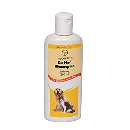 Elanco Bolfo Propoxur Anti Tick and Flea Shampoo for Dogs and Cats-200 ML