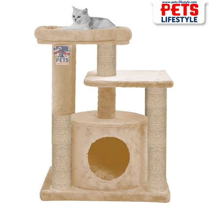 Canine Desk Condo Kitten Cat Tree - Hanging Ball