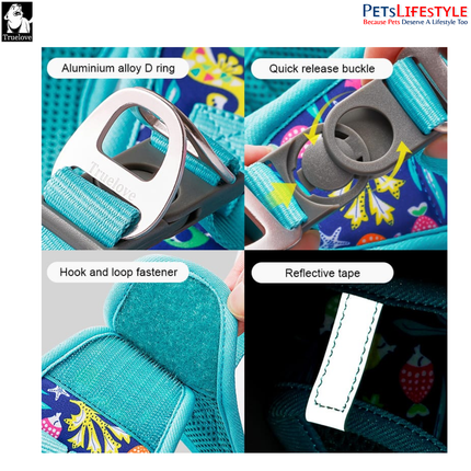 Truelove Easy Fit Quick-Release Pet Harness with Dual D-Rings