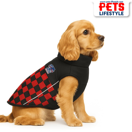 PᴇᴛsLɪғᴇsᴛʏʟᴇ Racing Jacket Dog Winter Coat (Red) – Windproof, Waterproof, Ultra Warm Fleece Lined Pet Jacket (Copy)
