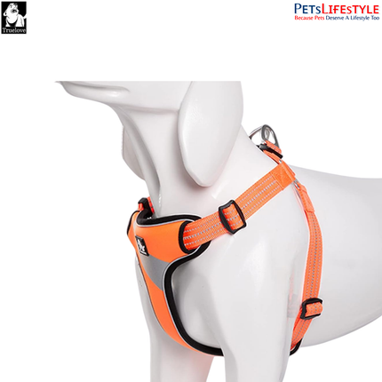 Truelove Lightweight Oxford Dog Harness – 3M Reflective Step-In Chest Harness