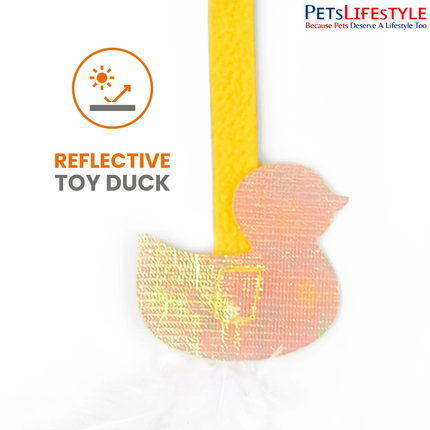 FOFOS Cat Teaser Toy 2-Pack – Interactive Cat Wand Toys with Catnip & Feathers
