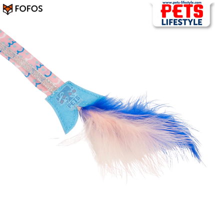FOFOS Sardine Wand 2 Pack Interactive Cat Toy with Catnip & Replaceable Tops