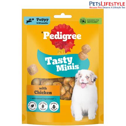 Pedigree Tasty Minis Cubes Puppy Dog Treat – With Chicken