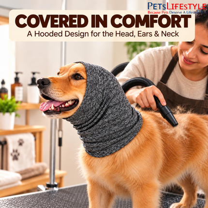 Canine Desk Pet Grooming Hoodie – Groomy Hoodie for Dogs & Cats