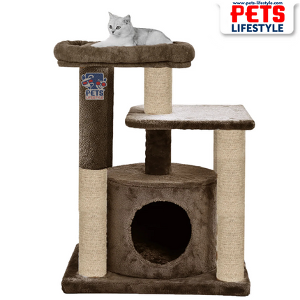 Canine Desk Condo Kitten Cat Tree - Hanging Ball