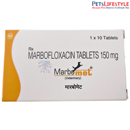 Intas Marbomet 150mg (Marbofloxacin) Tablets for Dogs & Cats