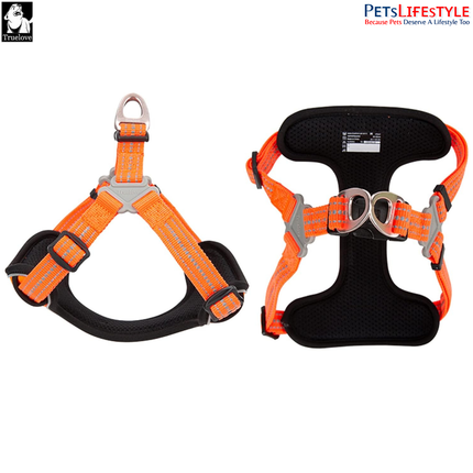 Truelove Lightweight Oxford Dog Harness – 3M Reflective Step-In Chest Harness