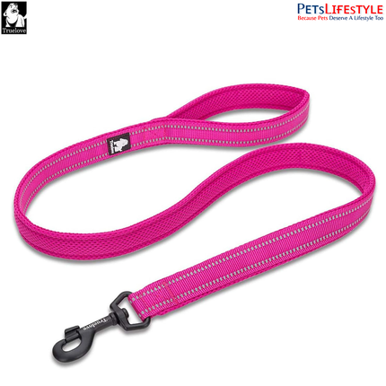 Truelove Mesh Padded Dog Leash (Fuchsia) Reflective Classic Series