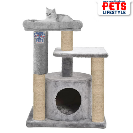 Canine Desk Condo Kitten Cat Tree - Hanging Ball