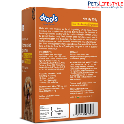 Drools Tetra Pack Real Chicken Pumpkin Wet Dog Food