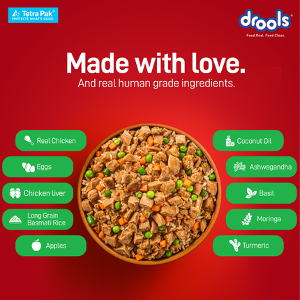 Drools Tetra Pack Real Chicken Veggies Wet Dog Food