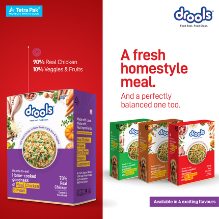 Drools Tetra Pack Real Chicken Biryani Wet Dog Food