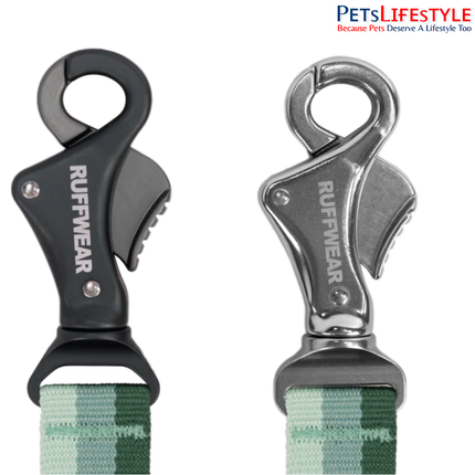 Ruffwear Roamer River Rock Green Dog Leash | Adjustable Hands-Free Stretch Running Leash for Dogs