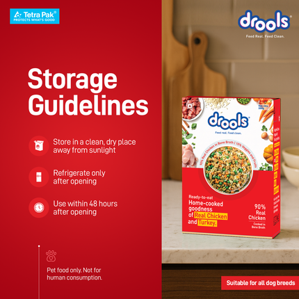 Drools Tetra Pack Real Chicken Turkey Wet Dog Food