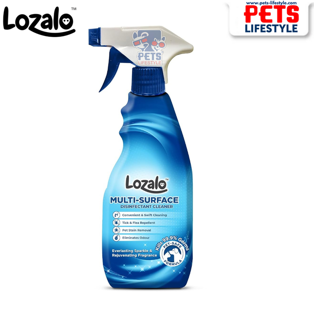 Lozalo Ready-to-Use Multi-Surface Disinfectant Cleaner for Pet Homes – 500 ml