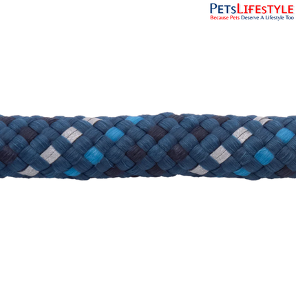 Ruffwear Knot-a-Collar Blue Moon | Reflective Climbing Rope Dog Collar with Aluminum V-Ring