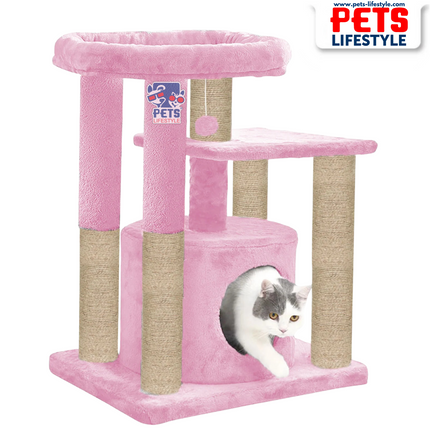 Canine Desk Condo Kitten Cat Tree - Hanging Ball