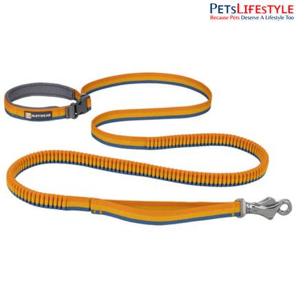 Ruffwear Roamer Yellow Snow Dog Leash | Adjustable Hands-Free Stretch Running Leash for Dogs