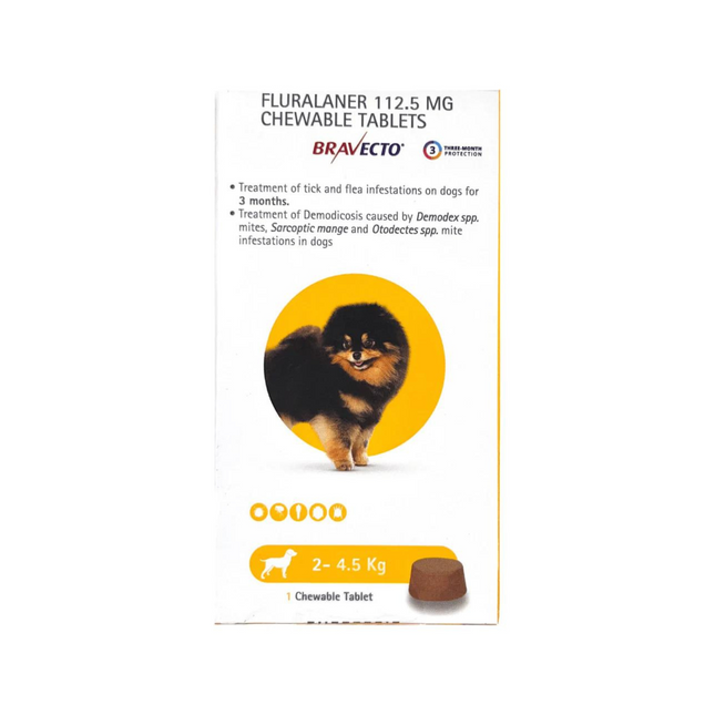 Bravecto Chewable Tablets For Flea & Tick