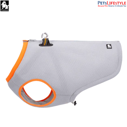 Truelove Cooling Vest for Dogs – Grey / Orange – Evaporative Cooling Harness