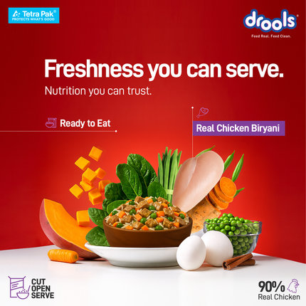 Drools Tetra Pack Real Chicken Biryani Wet Dog Food