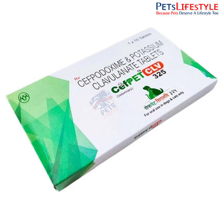 Cefpet CLV 325 Tablet for Dogs — Cefpodoxime + Clavulanate Antibiotic