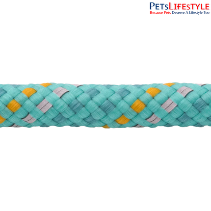 Ruffwear Knot-a-Collar Aurora Teal | Reflective Climbing Rope Dog Collar with Aluminum V-Ring