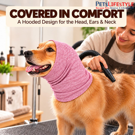 Canine Desk Pet Grooming Hoodie – Groomy Hoodie for Dogs & Cats