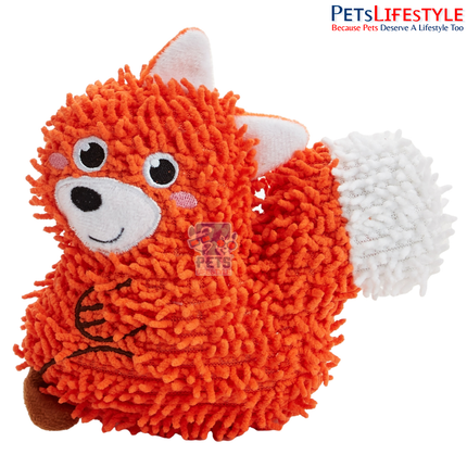 FOFOS Tough Dog Toy Fox S – Plush Woodland Critter Squeaky Dog Toy
