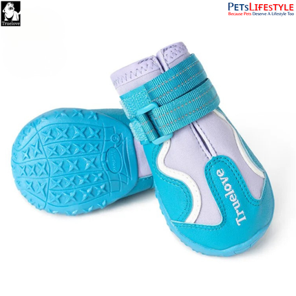 Truelove Pet Boots – Waterproof TPR Sole Dog Shoes ( 4 SHOES ) Outdoor Protection Boots