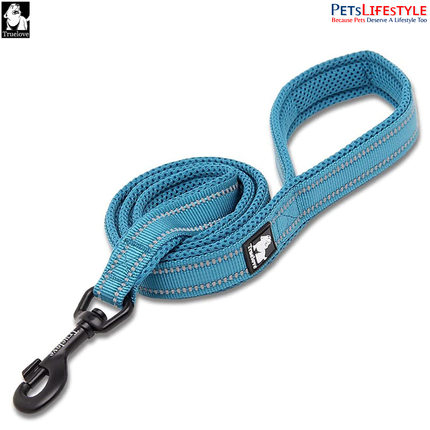 Truelove Mesh Padded Dog Leash (Blue) Reflective Classic Series