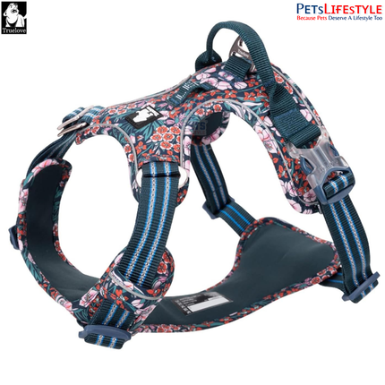 Truelove Adjustable Control Cotton Floral Pet Harness