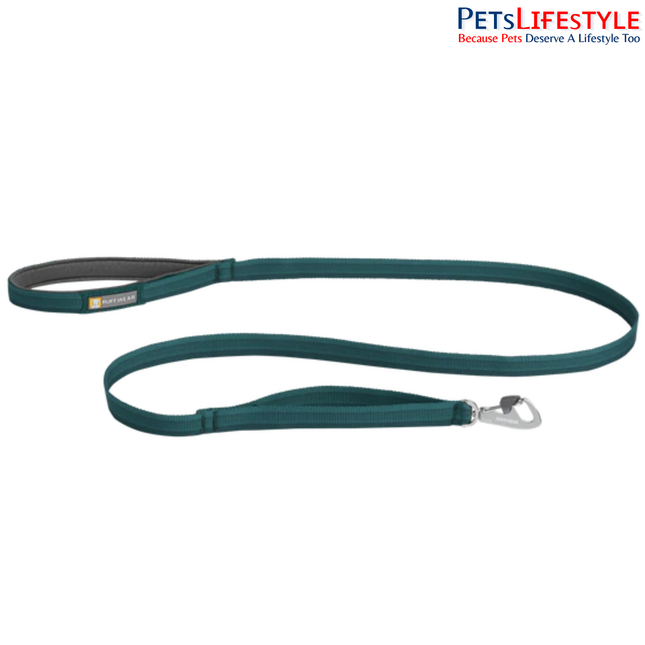 Ruffwear Front Range Dog Leash - Tumalo Teal  | Lightweight Everyday Walking Leash