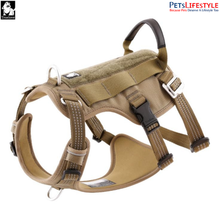 Truelove Escape Proof Dog Harness – Pool Blue – Double H-Design Safety Harness for Strong Dogs