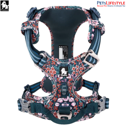 Truelove Adjustable Control Cotton Floral Pet Harness