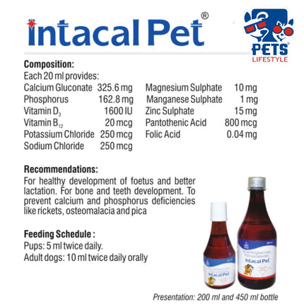 Intacal Pet Syrup