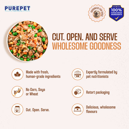 PurePet Chicken & Pumpkin Biryani Fresh Dog Food 300g