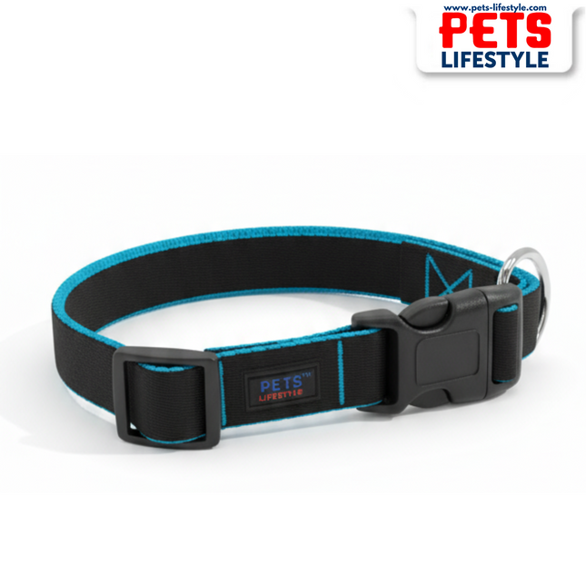 PᴇᴛsLɪғᴇsᴛʏʟᴇ Pure Nylon Tik-Tak Dog Collar with Soft Padding – Adjustable & Durable