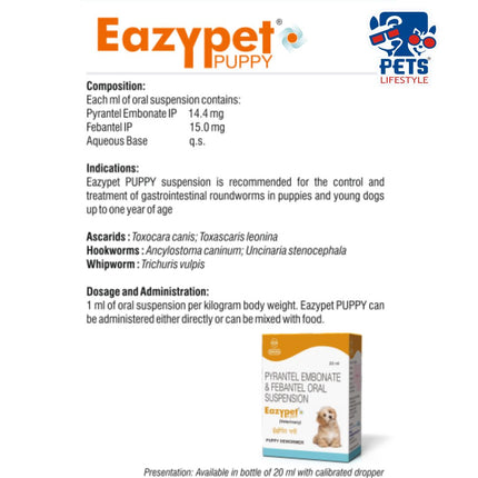 Eazypet Puppy -Oral Suspension