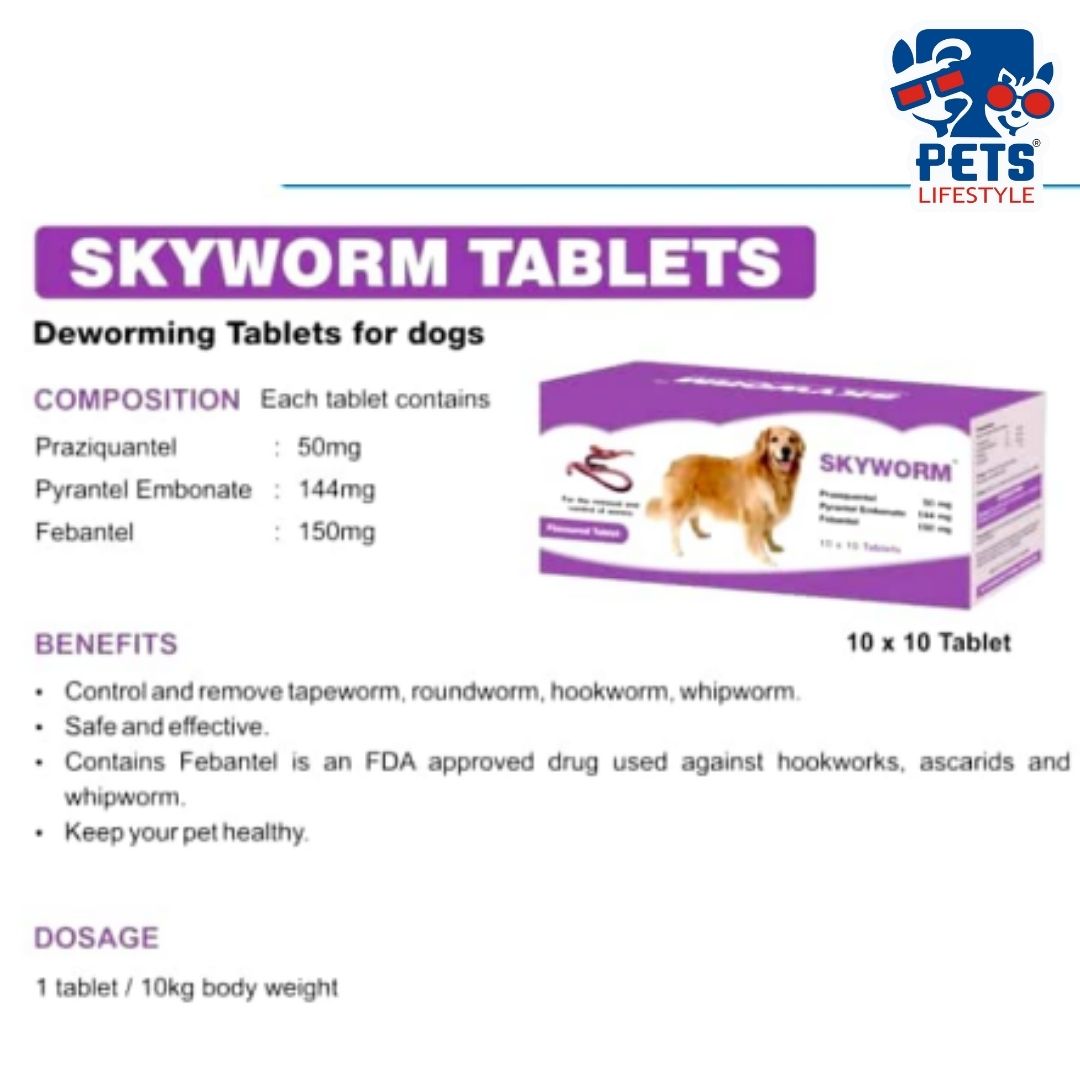 Tablet Deworming Dog Medication Venky Wormstop Dewormer For Dogs