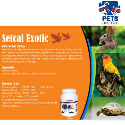 Vetrina Setcal Exotic Powder for Birds (125g)
