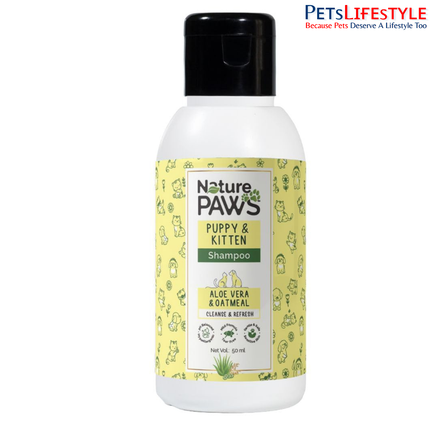 NaturePAWS Puppy & Kitten Shampoo & Conditioner with Aloe Vera, Cucumber & Oatmeal
