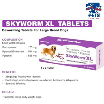 SKYWORM  XL  2's TABLETS