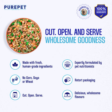 PurePet Chicken & Vegetable Biryani Fresh Dog Food 300g