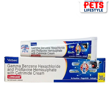 Virbac Lorexane Wound Cream for Dogs and Cats