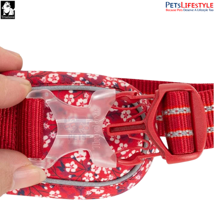 Truelove Adjustable Control Cotton Floral Pet Harness
