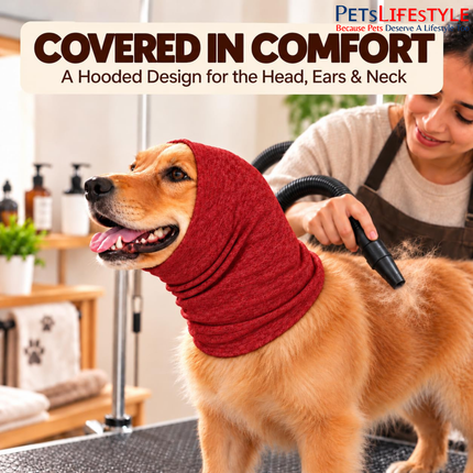 Canine Desk Pet Grooming Hoodie – Groomy Hoodie for Dogs & Cats