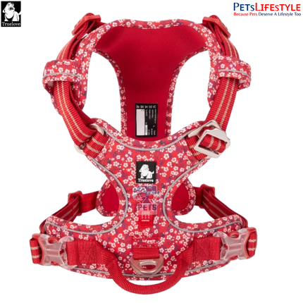 Truelove Adjustable Control Cotton Floral Pet Harness