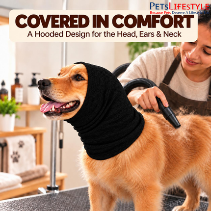 Canine Desk Pet Grooming Hoodie – Groomy Hoodie for Dogs & Cats
